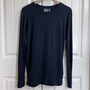 Athleta Womens Studio Cinch Sweatshirt in Black, Size XS